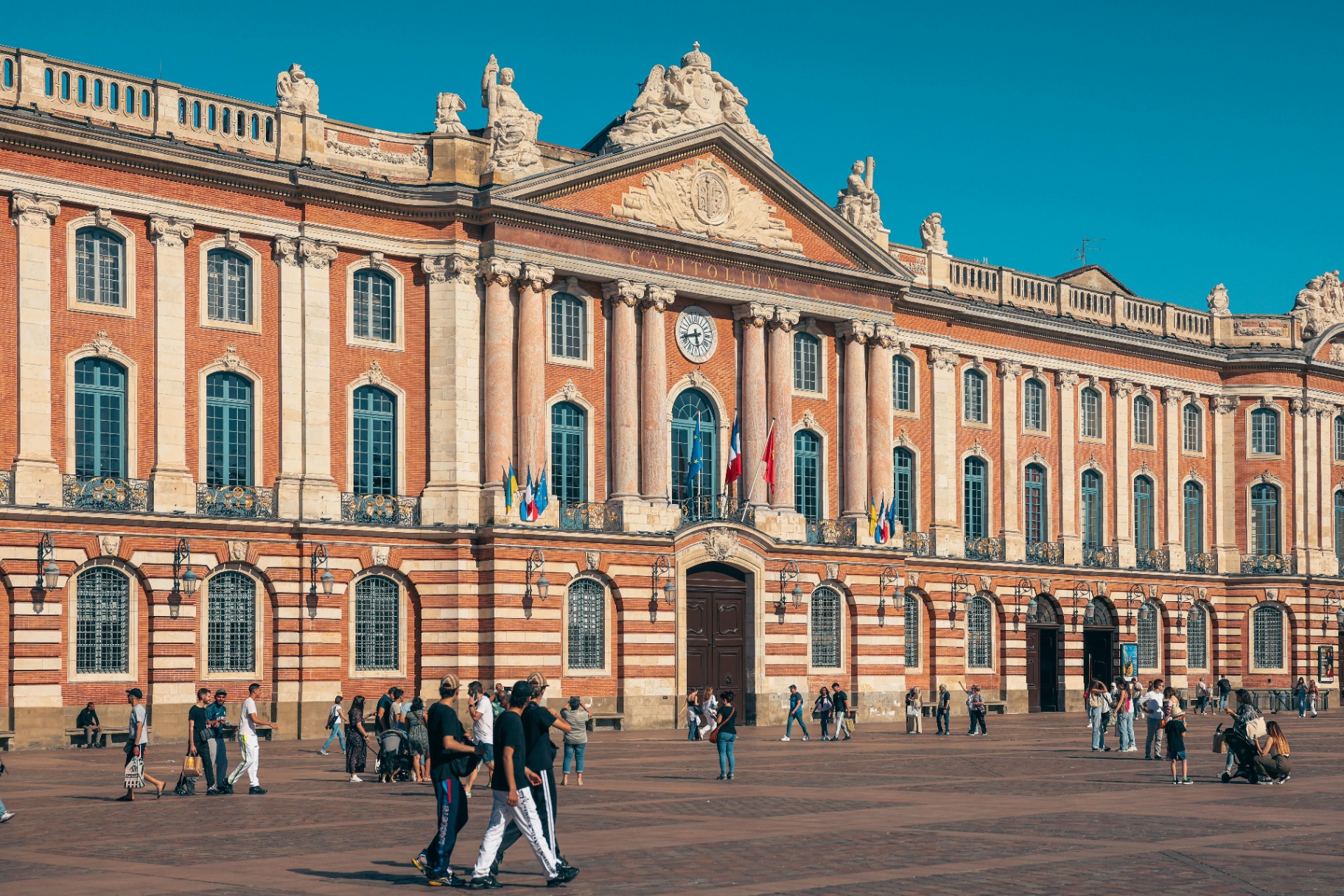 Le Capitole de Toulouse avec sa façade en brique rose